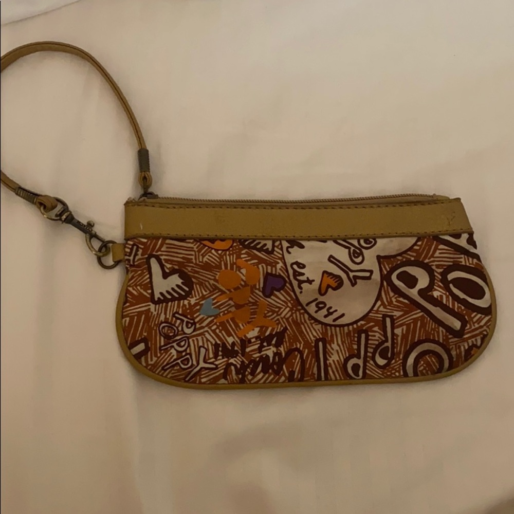 Cute vintage coach poppy wristlet